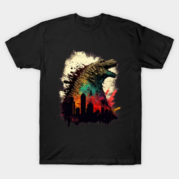 Godzilla  Artwork - Awesome Birthday Gift ideas for Friends T-Shirt by Pezzolano